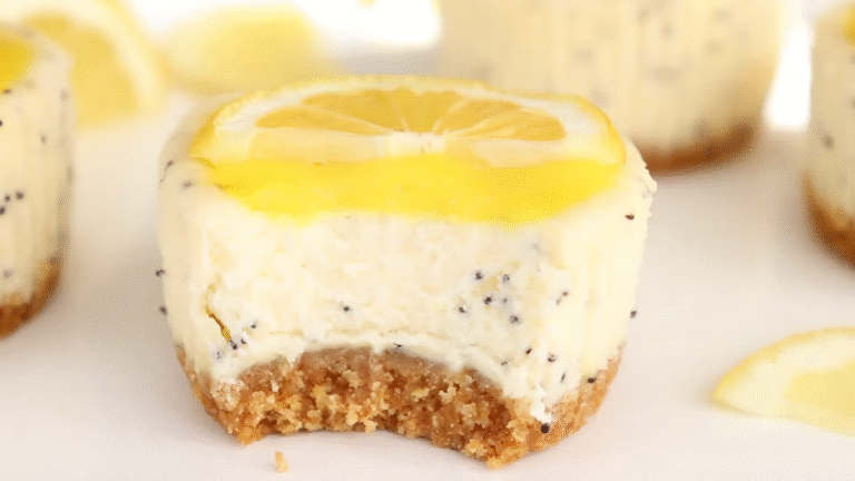 Mini Lemon Cheesecakes: A Bite-Sized Treat Bursting with Zesty Sunshine