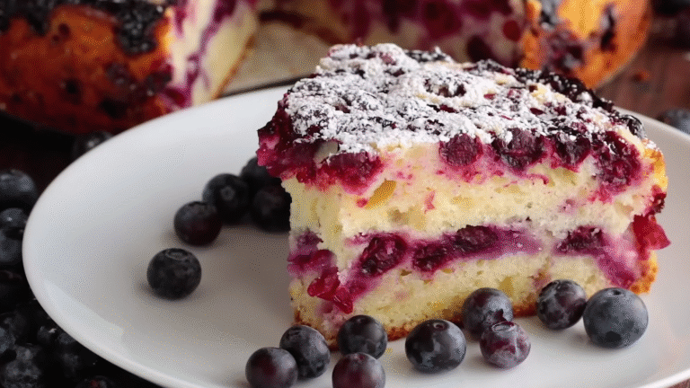Blueberry Lemon Cake – A Zesty, Juicy Slice of Homemade Recipes Heaven